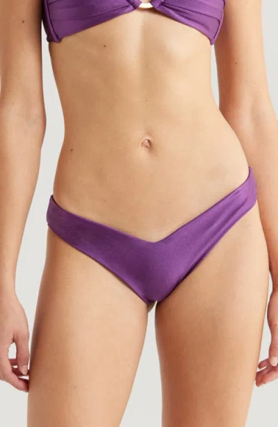 Kulani Kinis V-cut Bikini Bottoms In Sugar Plum