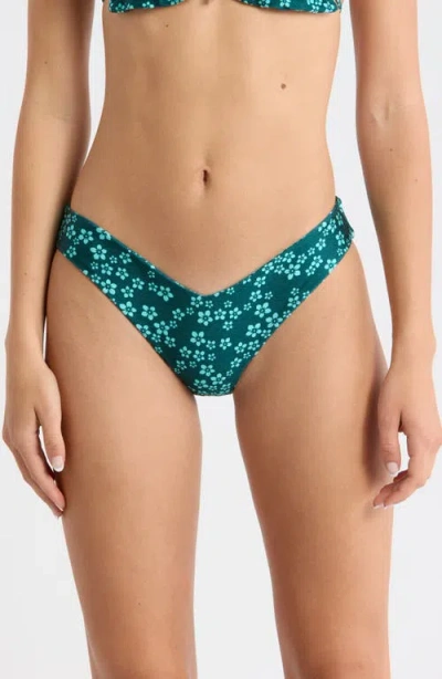 Kulani Kinis V-cut Bikini Bottoms In Green