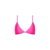 Kulani Kinis Women's Underwire Triangle B-c Cup Bikini Top In Posh Pink In Multi
