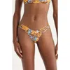 Kulani Kinis Y-cut Thong Bikini Bottoms In Multi