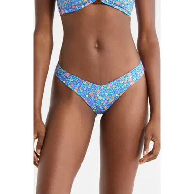 Kulani Kinis Y-cut Bikini Bottoms In Blue