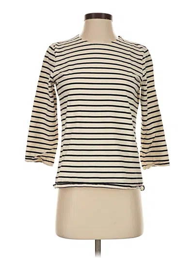Pre-owned Kule 3/4 Sleeve T-shirt In Ivory