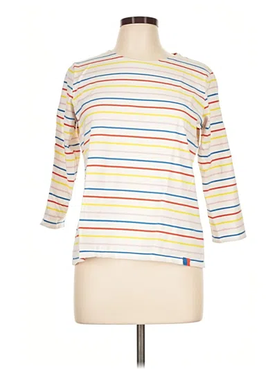 Pre-owned Kule 3/4 Sleeve T-shirt In Ivory