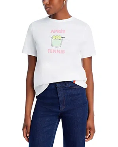 Kule Apres Tennis Modern Crewneck Tee In White