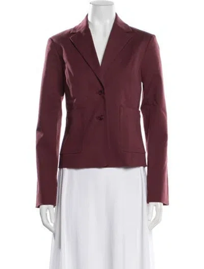 Pre-owned Kule Blazer In Burgundy