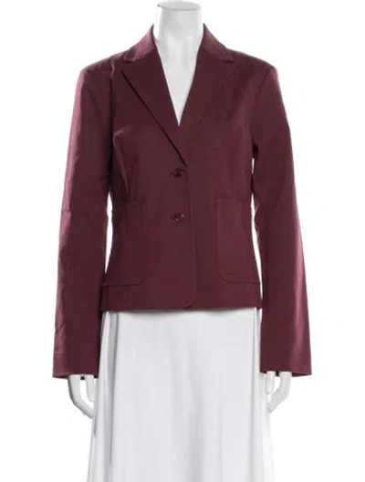 Pre-owned Kule Blazer In Burgundy