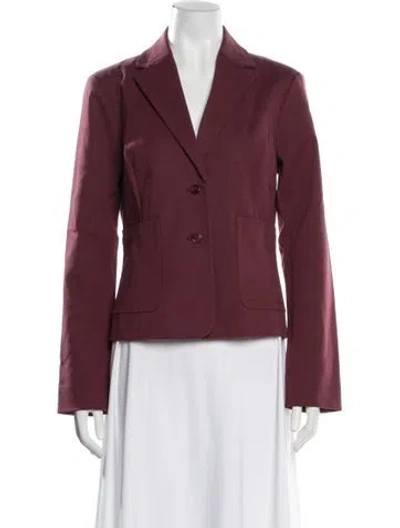 Pre-owned Kule Blazer In Burgundy