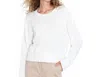 Kule Bubble Sweater In White In White