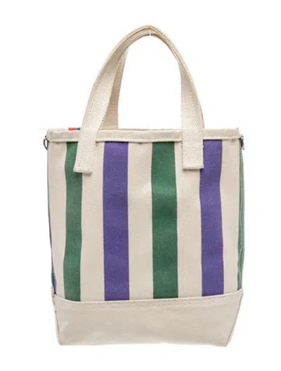 Pre-owned Kule Canvas Top Handle Bag In Neutral