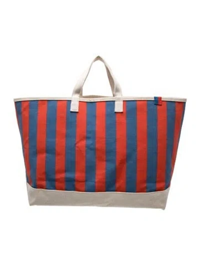 Pre-owned Kule Canvas Tote In Blue