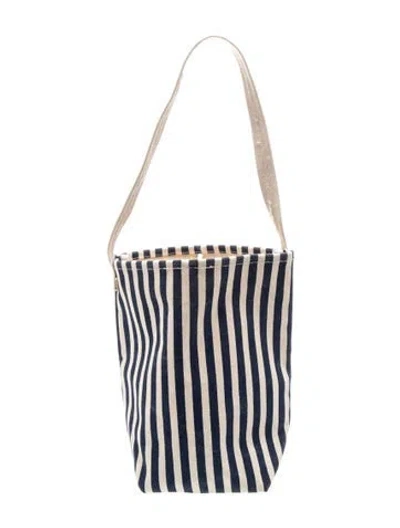 Pre-owned Kule Canvas Tote In Blue/neutrals
