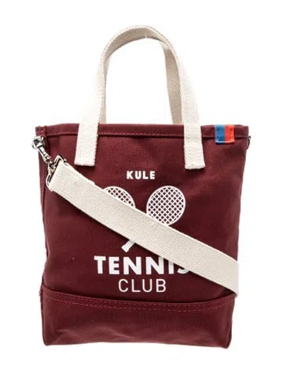 Pre-owned Kule Canvas Tote In Burgundy