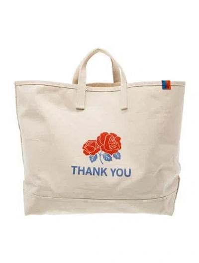 Pre-owned Kule Canvas Tote In White