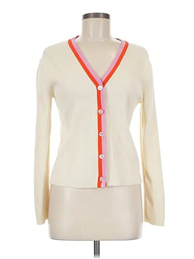 Pre-owned Kule Cardigan Sweater In White