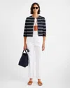 Kule Carmen Top In Navy/white Mixed Stripe In Blue