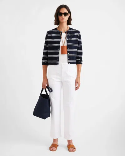 Kule Carmen Top In Navy/white Mixed Stripe In Multi