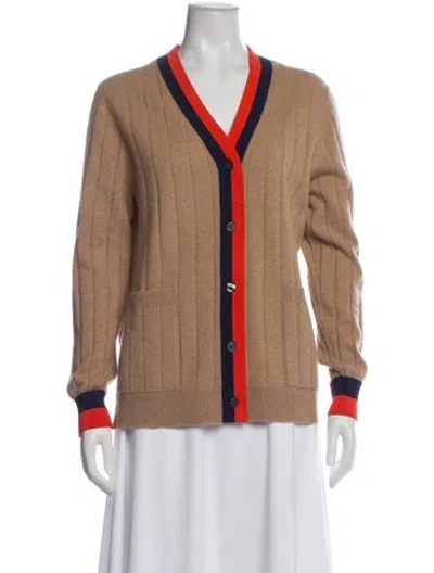 Pre-owned Kule Cashmere Colorblock Pattern Sweater In Neutral