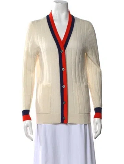Pre-owned Kule Cashmere Colorblock Pattern Sweater In Neutral