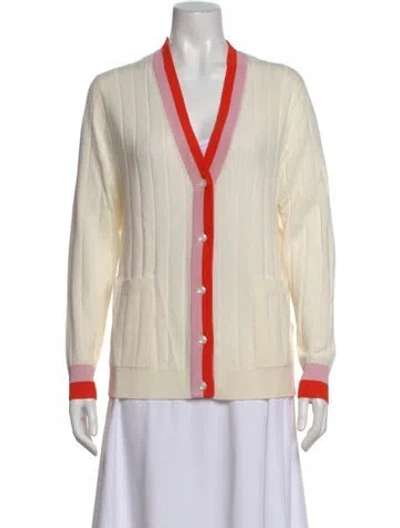 Pre-owned Kule Cashmere Colorblock Pattern Sweater W/ Tags In Neutral