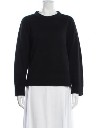 Pre-owned Kule Cashmere Crew Neck Sweater In Black