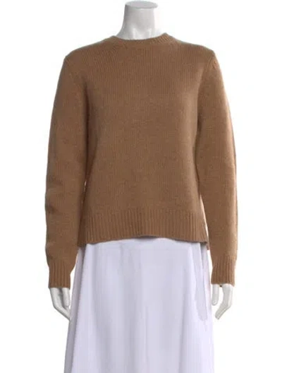Pre-owned Kule Cashmere Crew Neck Sweater In Brown