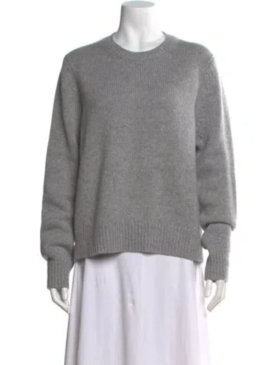 Pre-owned Kule Cashmere Crew Neck Sweater In Gray