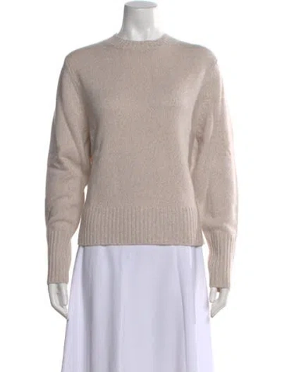 Pre-owned Kule Cashmere Crew Neck Sweater In Neutral