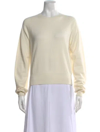 Pre-owned Kule Cashmere Crew Neck Sweater In Neutral