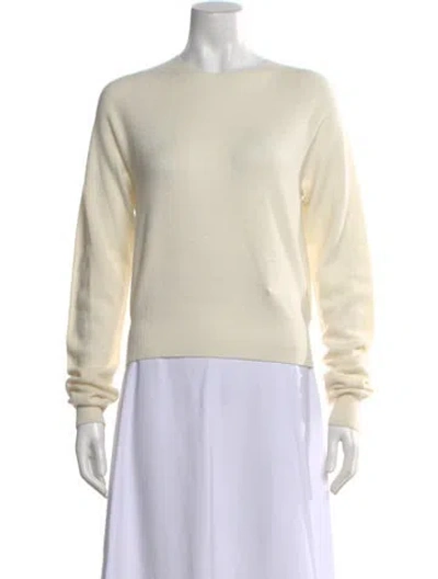 Pre-owned Kule Cashmere Crew Neck Sweater In Neutral