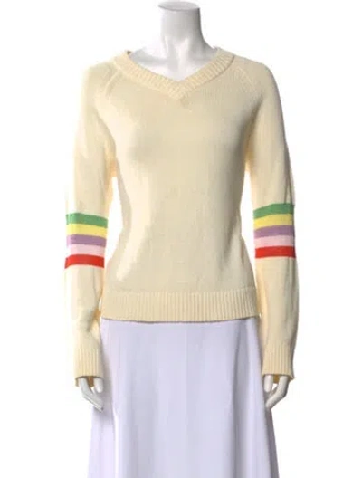 Pre-owned Kule Cashmere Graphic Print Sweater In Neutral