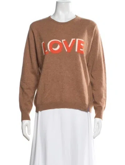 Pre-owned Kule Cashmere Graphic Print Sweater In Neutrals