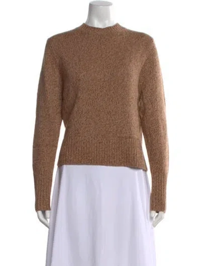 Pre-owned Kule Cashmere Mock Neck Sweater In Brown