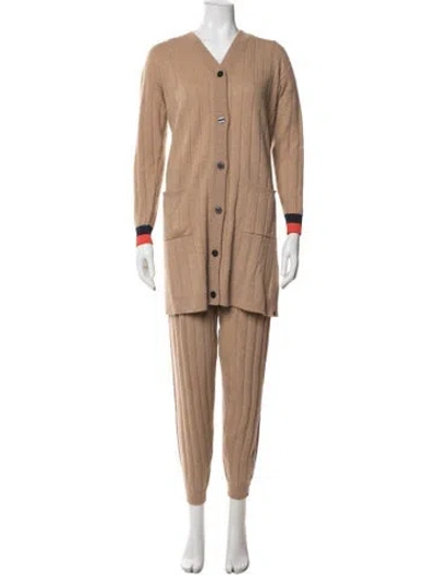Pre-owned Kule Cashmere Pant Set In Neutrals