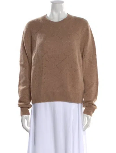 Pre-owned Kule Cashmere Patterned Sweater In Brown