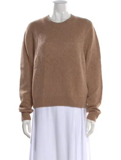 Pre-owned Kule Cashmere Patterned Sweater In Brown