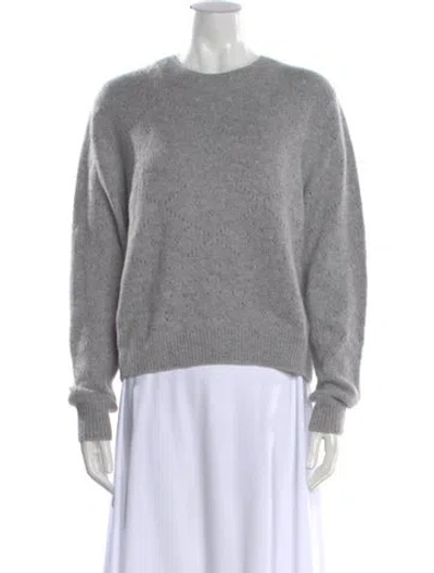 Pre-owned Kule Cashmere Patterned Sweater In Gray