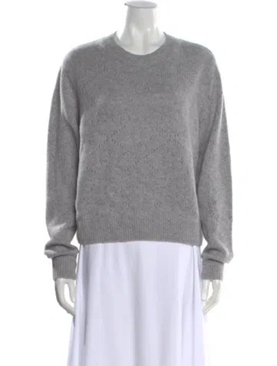 Pre-owned Kule Cashmere Patterned Sweater In Gray