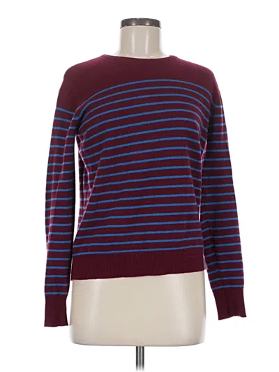 Pre-owned Kule Cashmere Pullover Sweater In Burgundy