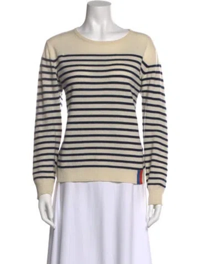 Pre-owned Kule Cashmere Striped Sweater