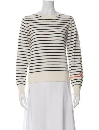 Pre-owned Kule Cashmere Striped Sweater In Black/white