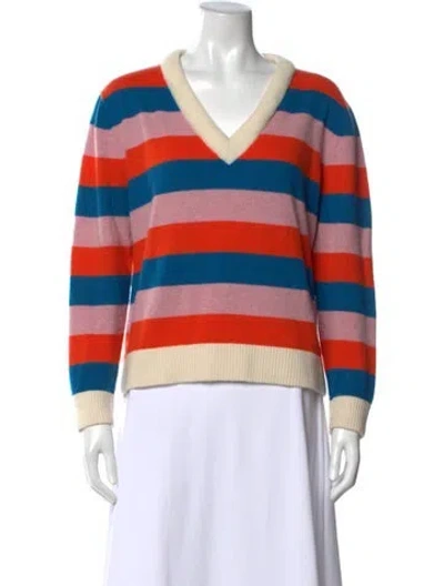 Pre-owned Kule Cashmere Striped Sweater In Multi