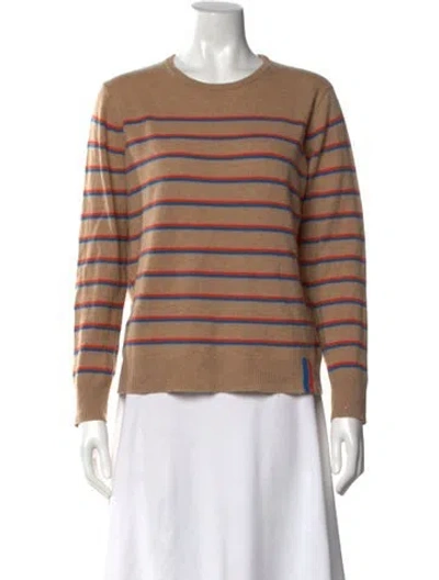Pre-owned Kule Cashmere Striped Sweater In Neutral