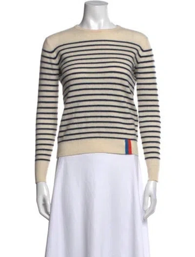 Pre-owned Kule Cashmere Striped Sweater In Neutrals