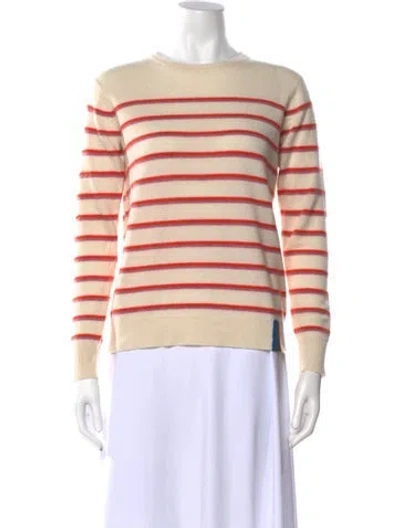 Pre-owned Kule Cashmere Striped Sweater In Neutrals