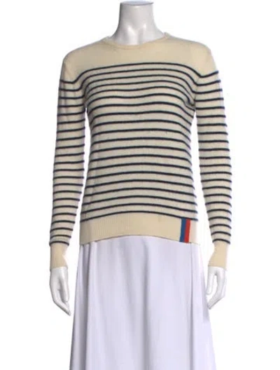 Pre-owned Kule Cashmere Striped Sweater In Neutrals