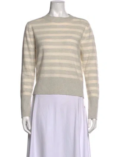 Pre-owned Kule Cashmere Striped Sweater In Neutrals