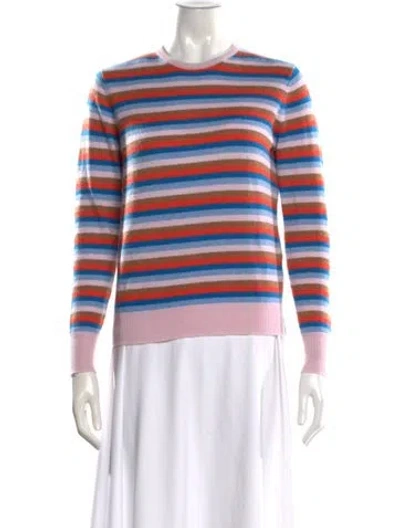 Pre-owned Kule Cashmere Striped Sweater In Purple