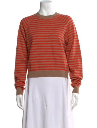 Pre-owned Kule Cashmere Striped Sweater W/ Tags In Neutral