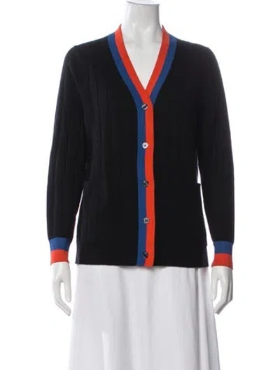 Pre-owned Kule Cashmere V-neck Sweater In White