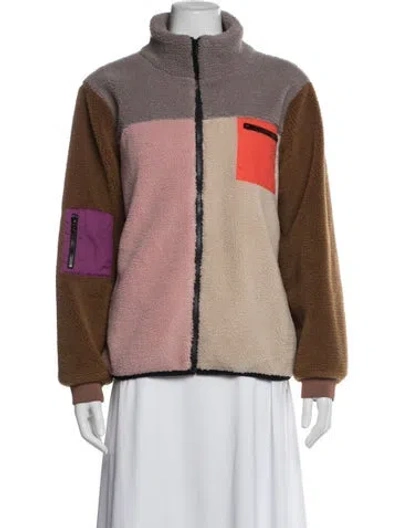 Pre-owned Kule Colorblock Pattern Jacket In Multi